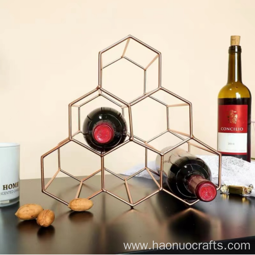 fashion Hexagonal noble wine rack